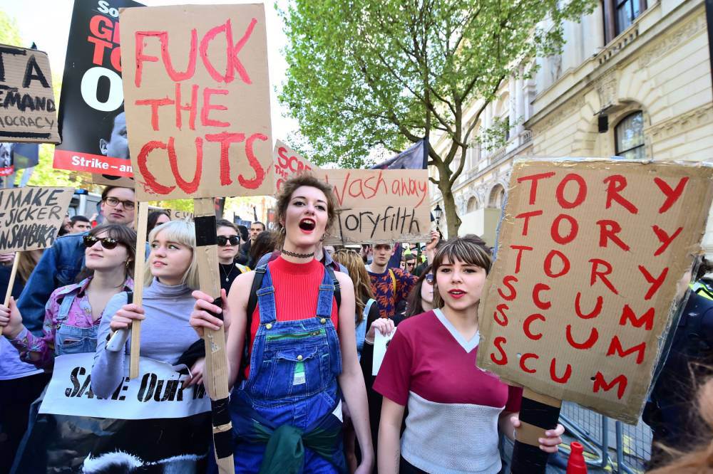 Loner Magazine - Millennials put a festival spin on Austerity rally – but reality is black indeed